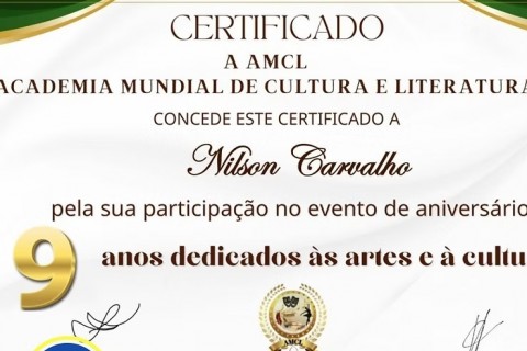 Nilson Carvalho: 9 anos de luz, arte e coragem — quando a cultura reconhece quem transforma o mundo