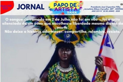 Fique bem informado nesta segunda-feira com o Jornal Papo de Artista!
