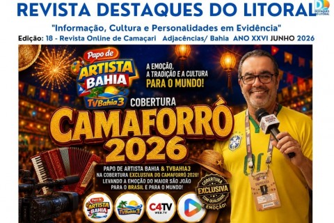 REVISTA DESTAQUES DO LITORAL – 18ª EDIÇÃO | 2026