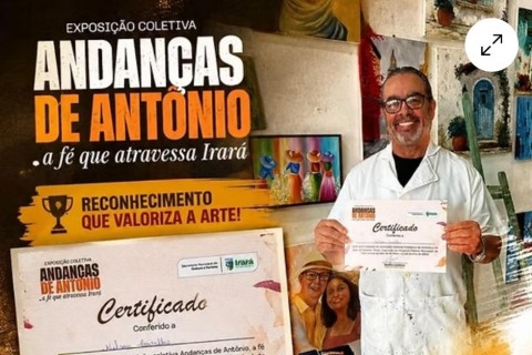 ARTISTA DE CAMAÇARI RECEBE CERTIFICAÇÃO EM IRARÁ E REFORÇA A IMPORTÂNCIA DA CULTURA COMO PONTE ENTRE CIDADES BAIANAS