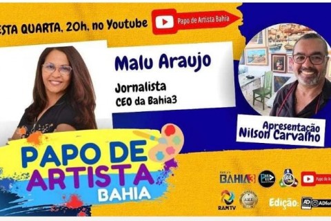 O Programa Papo de Artista Bahia 02/04/25, com Malu Araújo Jornalista / CEO da TV BAHIA 3