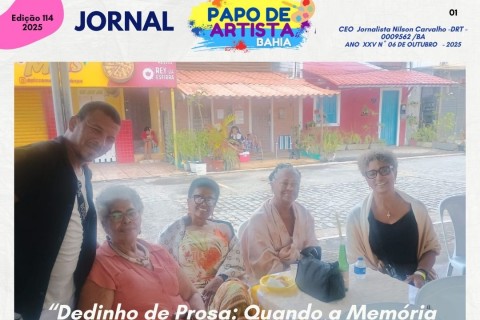 “Não perca! As novidades da semana no Jornal  Papo de Artista já estão no ar!”
