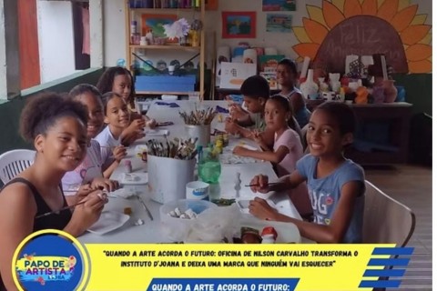 “Quando a Arte Acorda o Futuro: Oficina de Nilson Carvalho Transforma o Instituto D’Joana e Deixa Uma Marca que Ninguém Vai Esquecer”