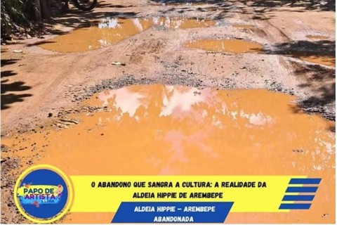 O Abandono que Sangra a Cultura: A Realidade da Aldeia Hippie de Arembepe  PEDE SOCORRO
