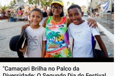 "Camaçari Brilha no Palco da Diversidade: O Segundo Dia do Festival de Arembepe é Puro Talento Local!" TV BAHIA 3 & GRUPO PAPO DE ARTISTA BAHIA.
