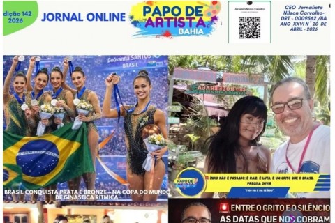 Já está no ar! O jornal Papo de Artista Bahia
