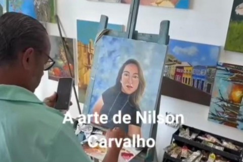 A arte de Nilson Carvalho: quando uma pintura se transforma em eternidade. Pelo olhar da Jornalista da TV BAHIA 3 Malu Araújo