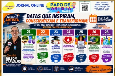 🗞️ Já está no ar a nova edição do Jornal Papo de Artista Bahia!