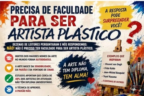 PRECISA DE FACULDADE PARA SER ARTISTA PLÁSTICO? A RESPOSTA QUE ESTÁ SURPREENDENDO MILHARES DE PESSOAS