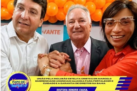 UNIÃO PELA INCLUSÃO: ESTELITA CRISTO E DR. MARCELO EMERENCIANO ANUNCIAM ALIANÇA PARA FORTALECER O CUIDADO E A GARANTIA DE DIREITOS NA BAHIA