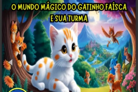Conheça o Mundo Mágico do Gatinho Faísca! 🌈📚