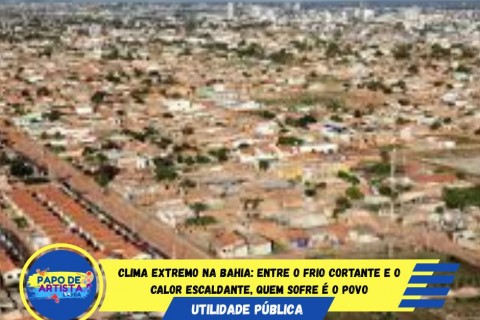 🌡 FRIO E CALOR NO MESMO DIA!