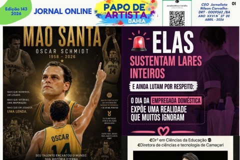 O Jornal Papo de Artista Bahia chega com matérias fortes, que informam, impactam e dão voz ao povo.