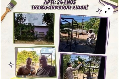 📚 APTI: 24 ANOS TRANSFORMANDO VIDAS! MÃOS SOLIDÁRIAS PINTAM ESTANTES E RENOVAM A ESPERANÇA NA BIBLIOTECA COMUNITÁRIA