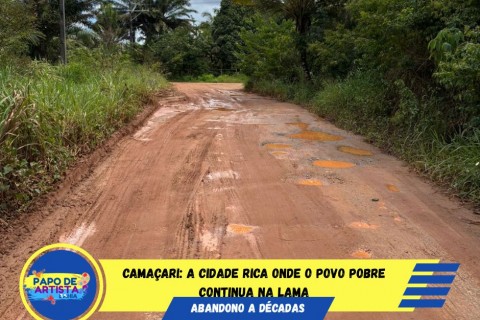 Camaçari é uma cidade rica, mas o povo pobre continua na lama.