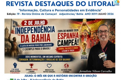 REVISTA DESTAQUES DO LITORAL – 19ª EDIÇÃO | 2026