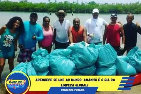 Arembepe se Une ao Mundo: Amanhã é o Dia da Limpeza Global!