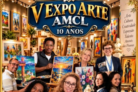 🎨 V EXPO ARTE AMCL — 10 ANOS DE LUZ E ARTE! ✨